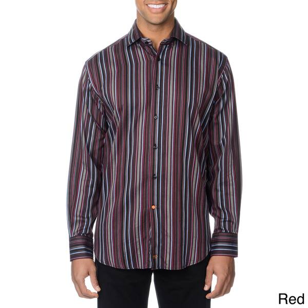 Shop Thomas Dean Men S Multicolor Striped Button Down Shirt