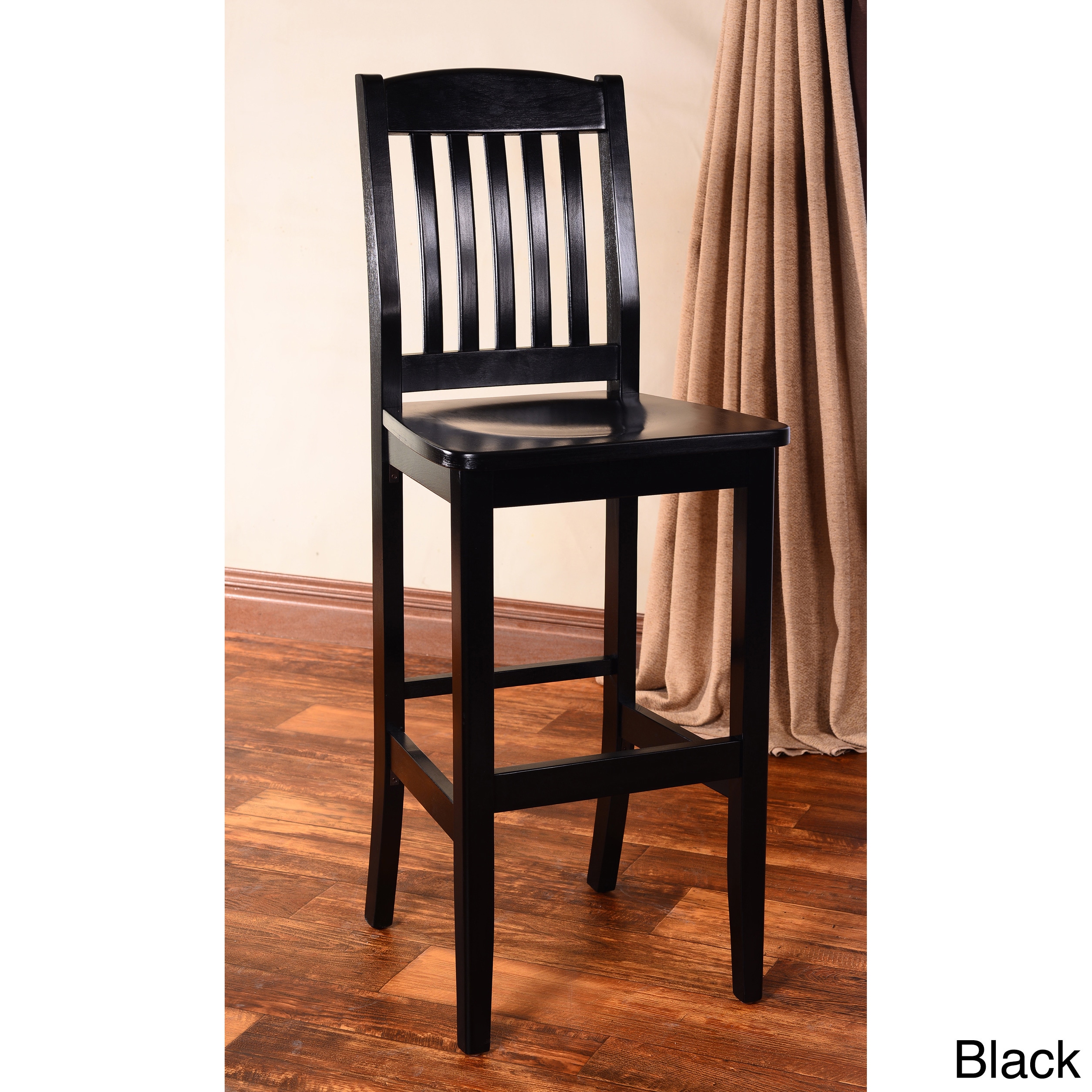 College Solid Beech Wood Bar Stool