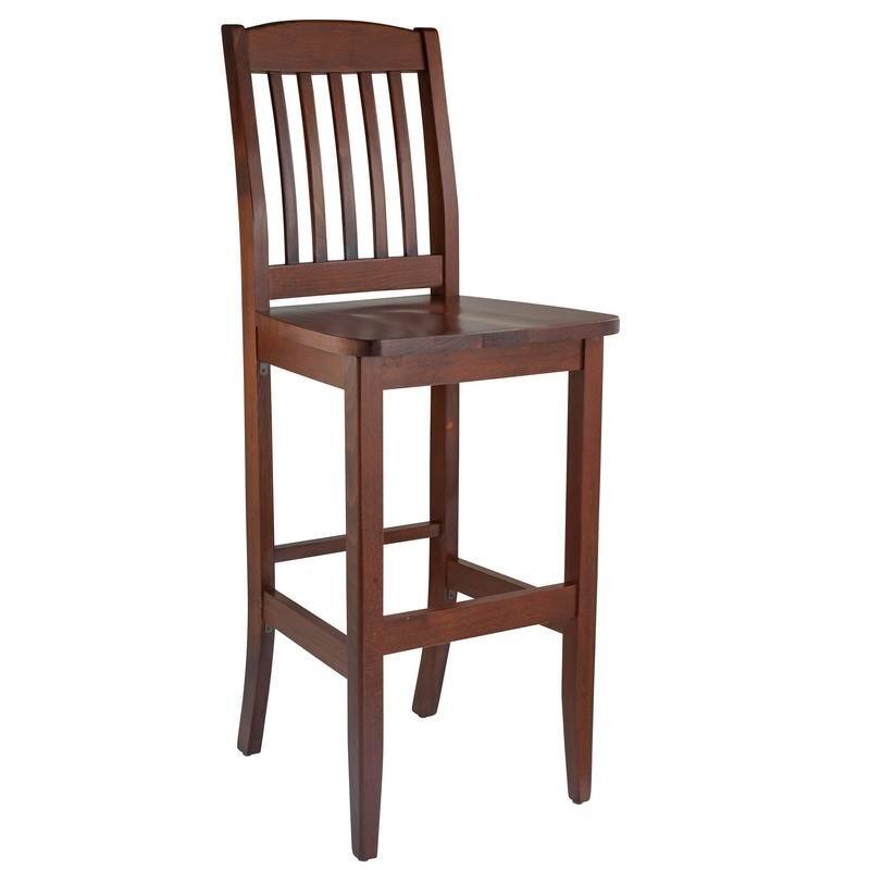 Bulldog Solid Beech Wood Bar Stool