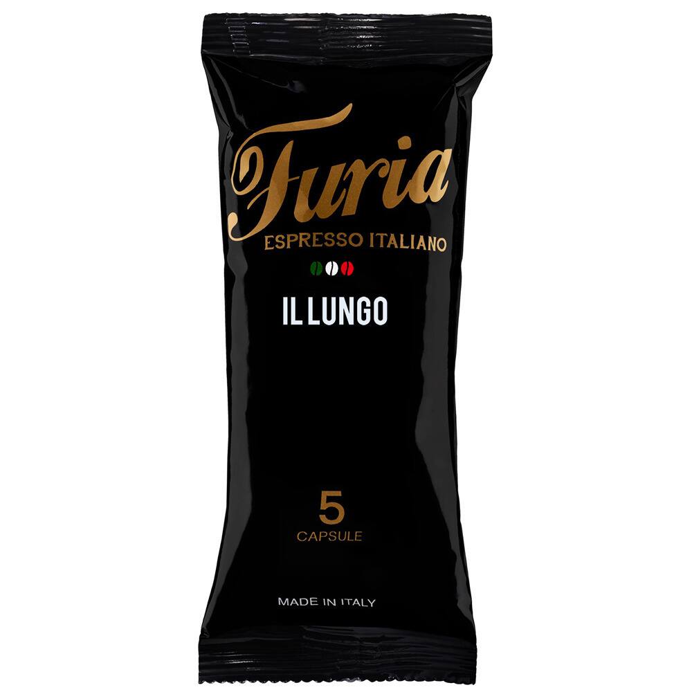 Caffe Furia Lungo Americano Italian Nespresso Compatible Coffee Capsules