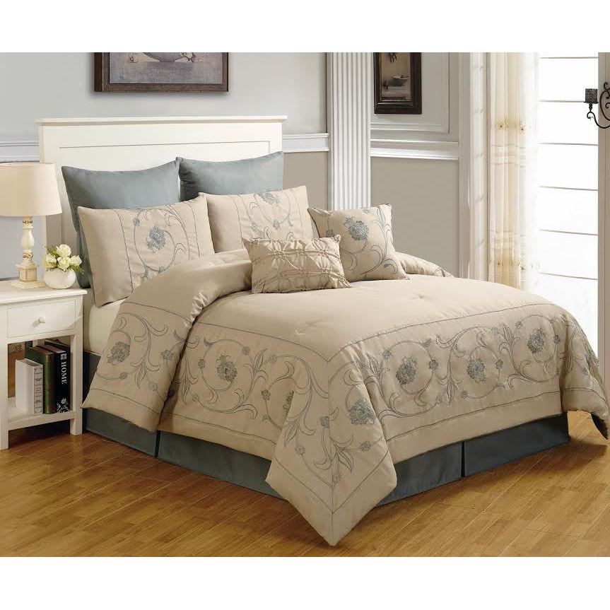 Beverly Linen 8 piece Comforter Set