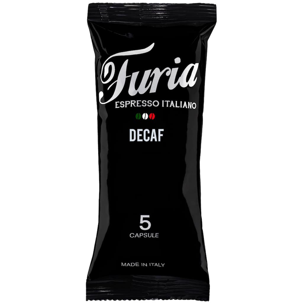 Caffe Furia Decaffeinato Italian Nespresso Compatible Coffee Capsules