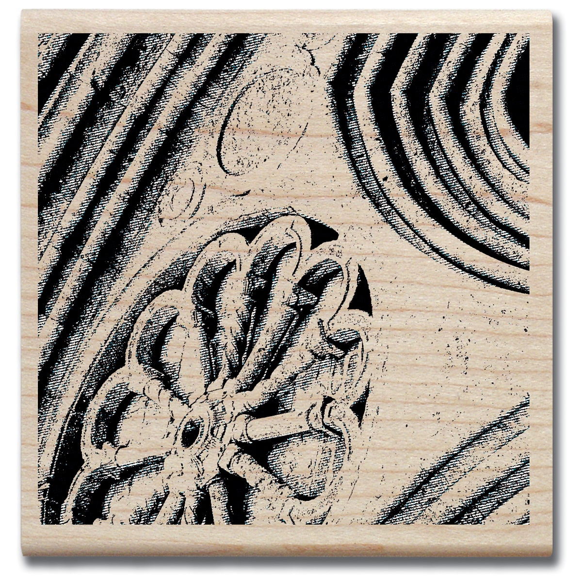 Art Etc Mounted Rubber Stamp 3.5x3.5 fancy Facade