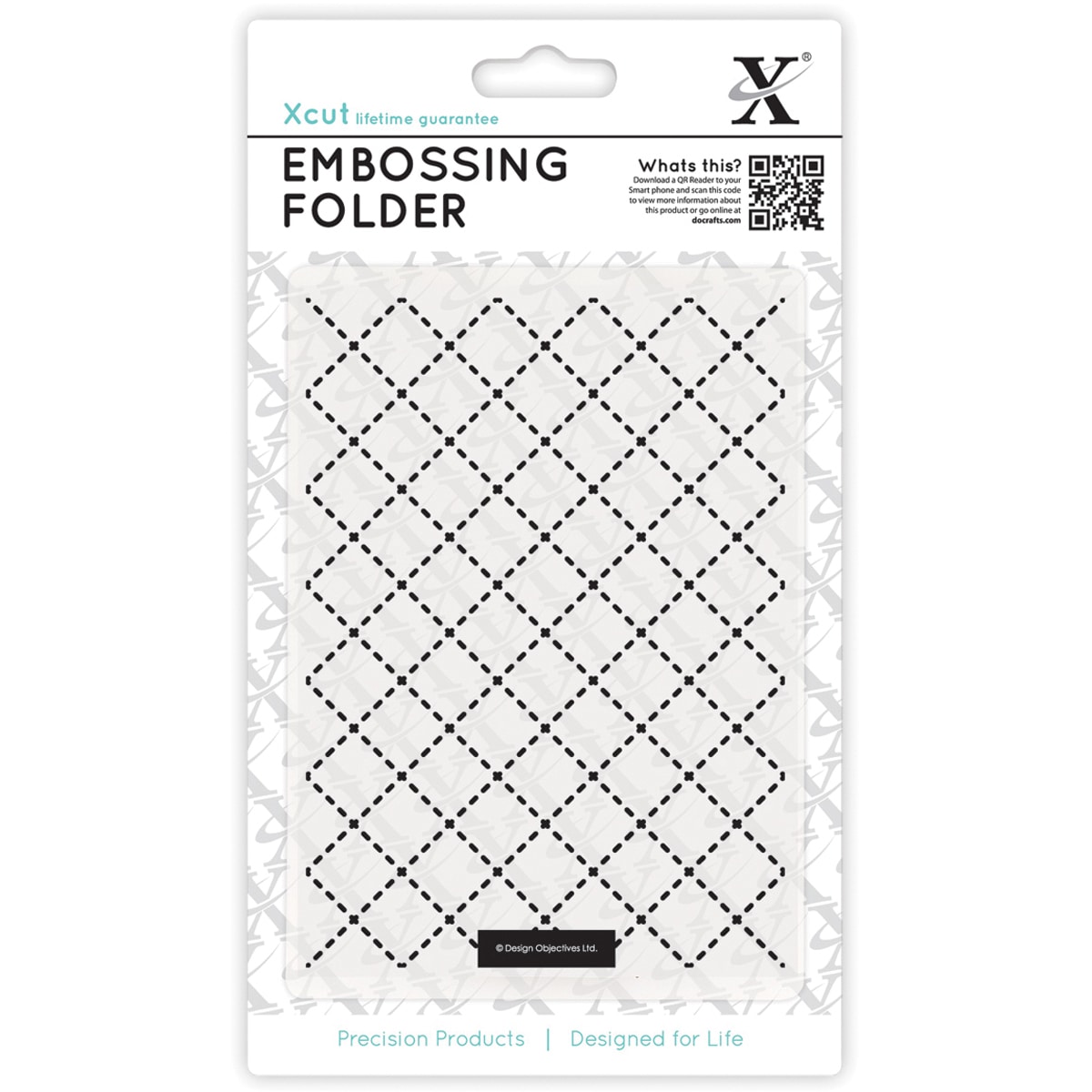 Xcut Universal A6 Embossing Folder quilting