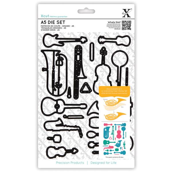 Xcut A5 Die Set 23/Pkg-Musical Instruments - Bed Bath & Beyond - 9026971