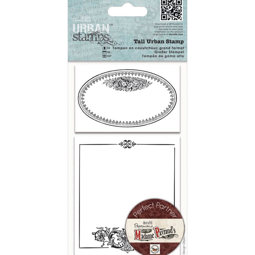 Papermania Madame Payraud Tall Urban Stamps oval Frame