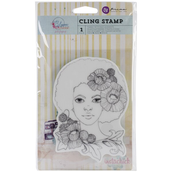 Shop Bloom Cling Rubber Stamps 4"X6"Girl Joy Free Shipping On Orders