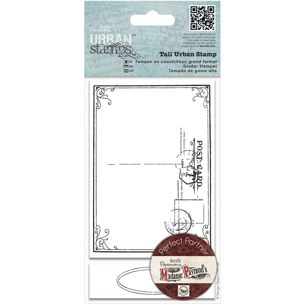 Papermania Madame Payraud Tall Urban Stamps postal Frame