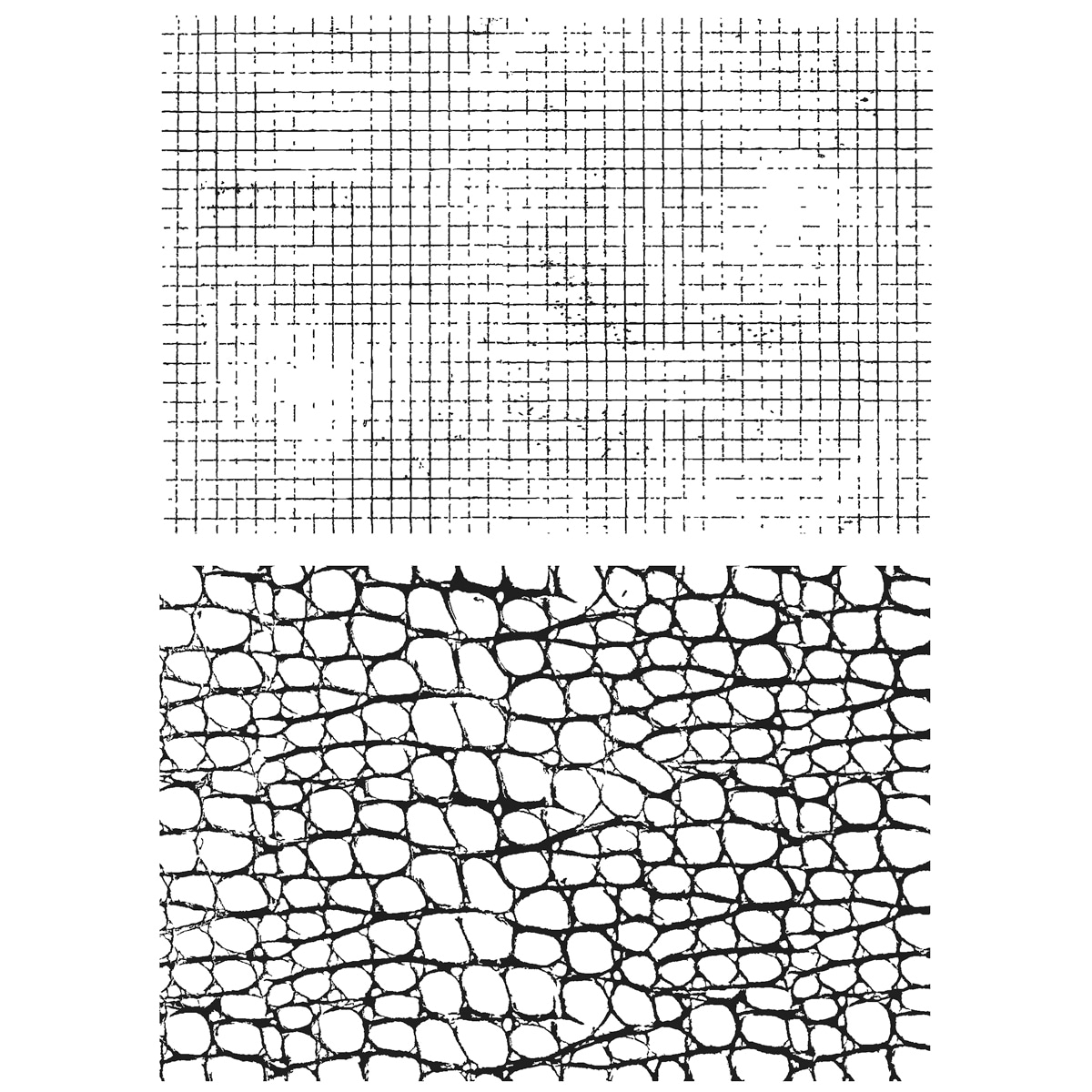 Tim Holtz Cling Rubber Stamp Set 7x8.5 graph   Croc