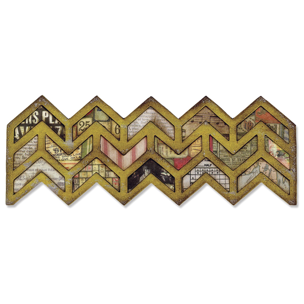 Sizzix Frameworks Border Die By Tim Holtz chevron