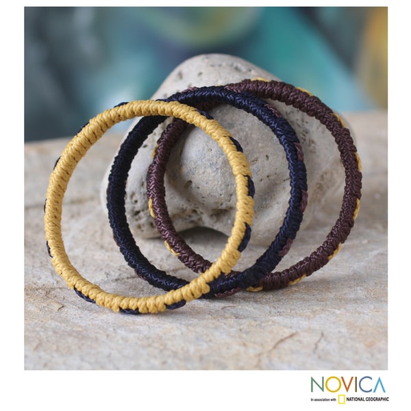 Shop Handmade Set of 3 Polypropylene 'Akan Muse' Bra (Ghana) On Sale