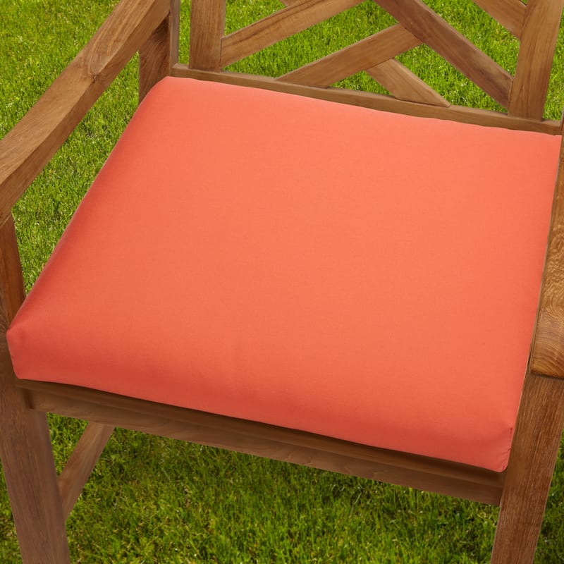 Bristol 19-inch Indoor/ Outdoor Melon Chair Cushion Set with Sunbrella Fabric