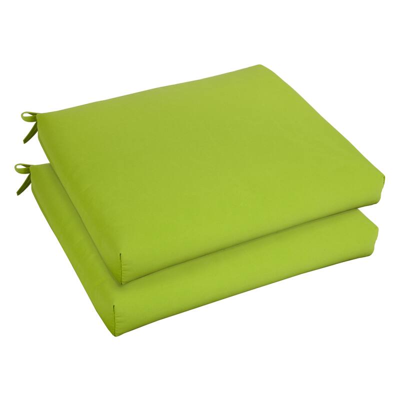Bristol 20-inch Indoor/ Outdoor Macaw Green Chair Cushion Set with Sunbrella Fabric