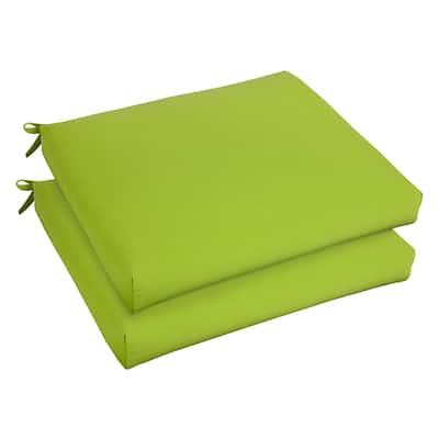 Bristol 20-inch Indoor/ Outdoor Macaw Green Chair Cushion Set with Sunbrella Fabric