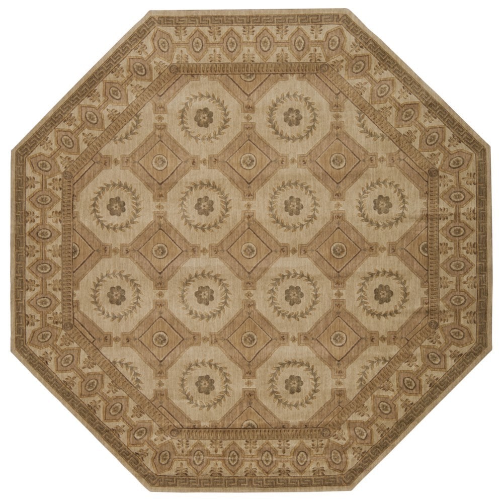 Nourison Vallencierre Beige Octogan Rug (8 X 8)