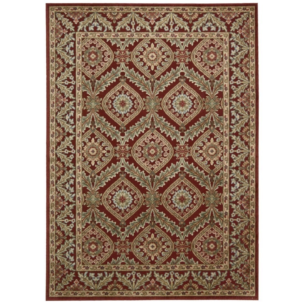 Graphic Illusions Red Oriental Area Rug (36 X 56)