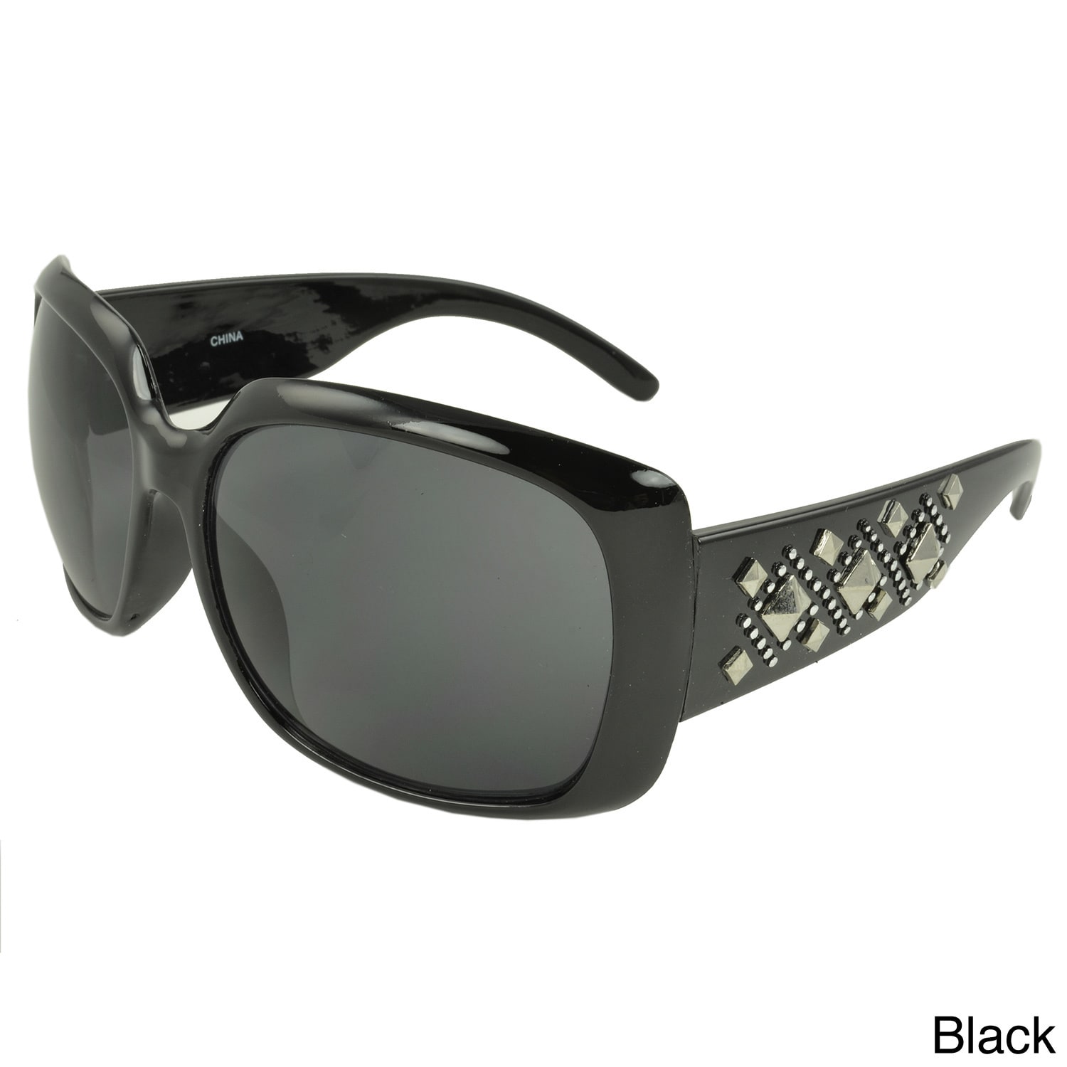 Epic Eyewear Womens Taryn Studded Shield Sunglasses