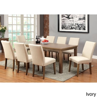 Pirot 9 piece Natural Wood Design Dining Set Dining Sets