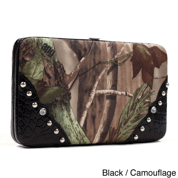 Shop Realtree Studded Trim Camouflage Framed Checkbook Wallet Free