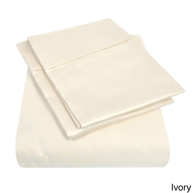 Home Source International Ultra fine Cotton Sheet Set Off White Size Queen