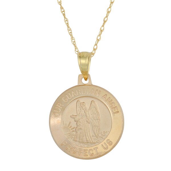 guardian angel necklace gold