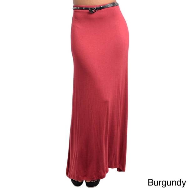 Stanzino Women's Belted Maxi Skirt Long Skirts