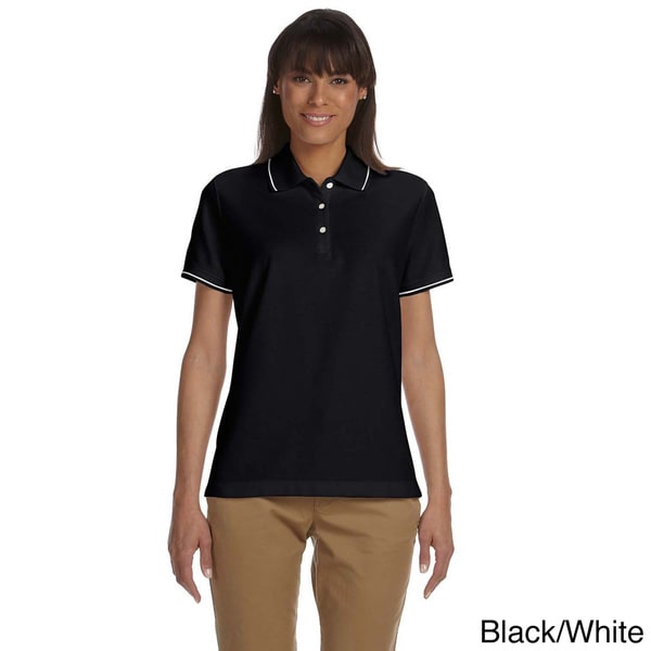 Womens Pima Pique Short Sleeve Polo Shirt   16231079  