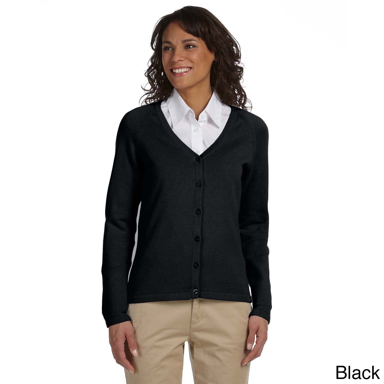 Womens Solid Six button Cardigan