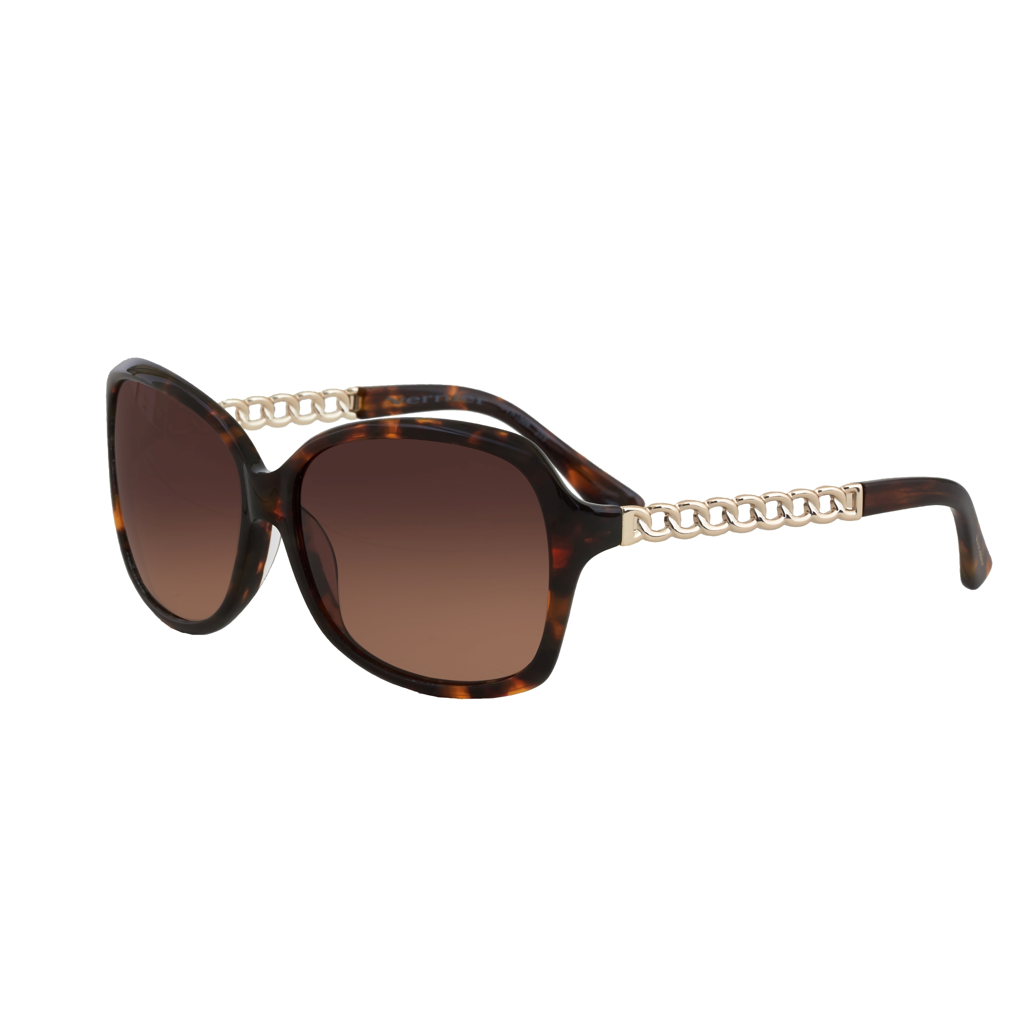 Vernier Womens Square Tortoise Rope Chain Arm Sunglasses