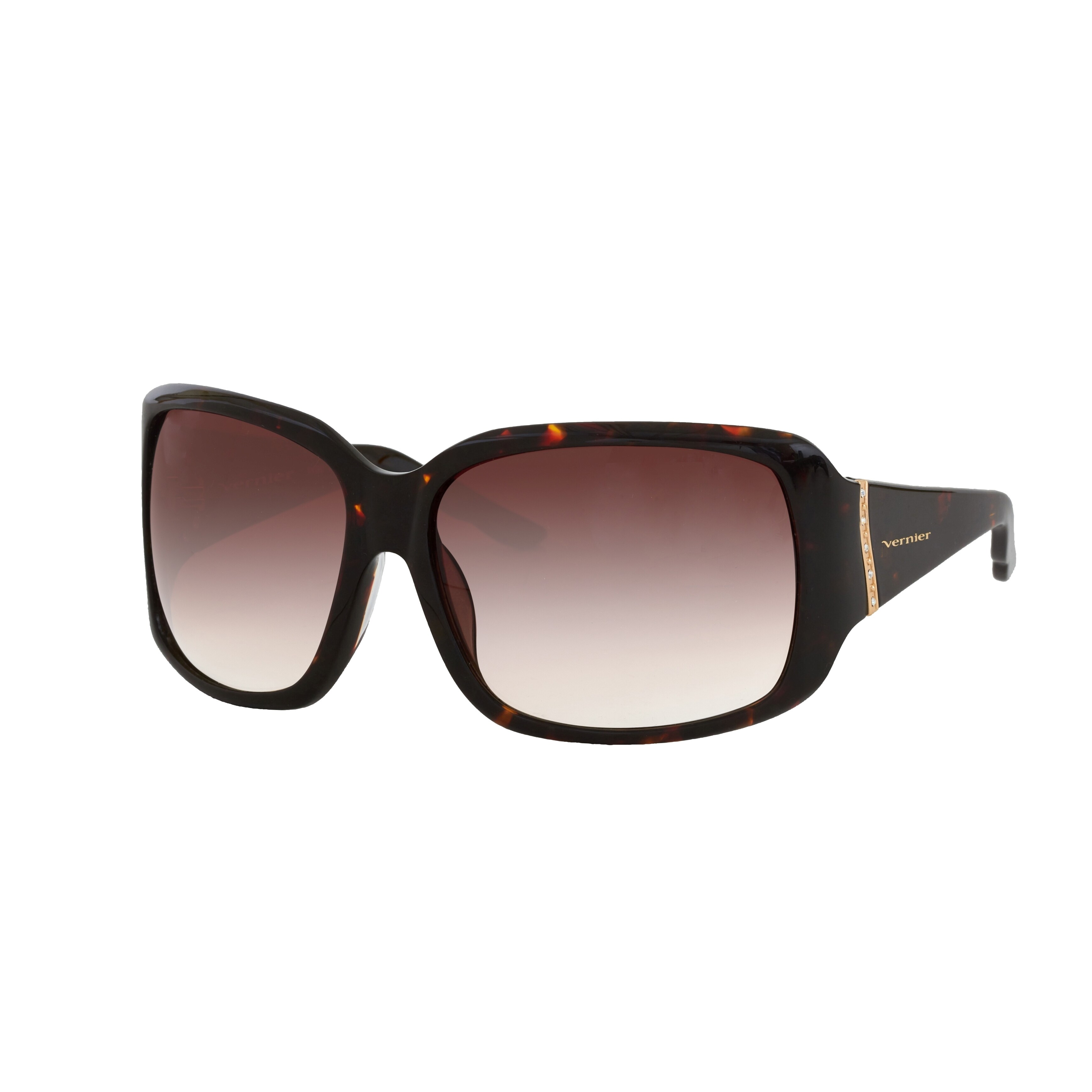 Vernier Womens Tortoise/ Gold Studs Sunglasses