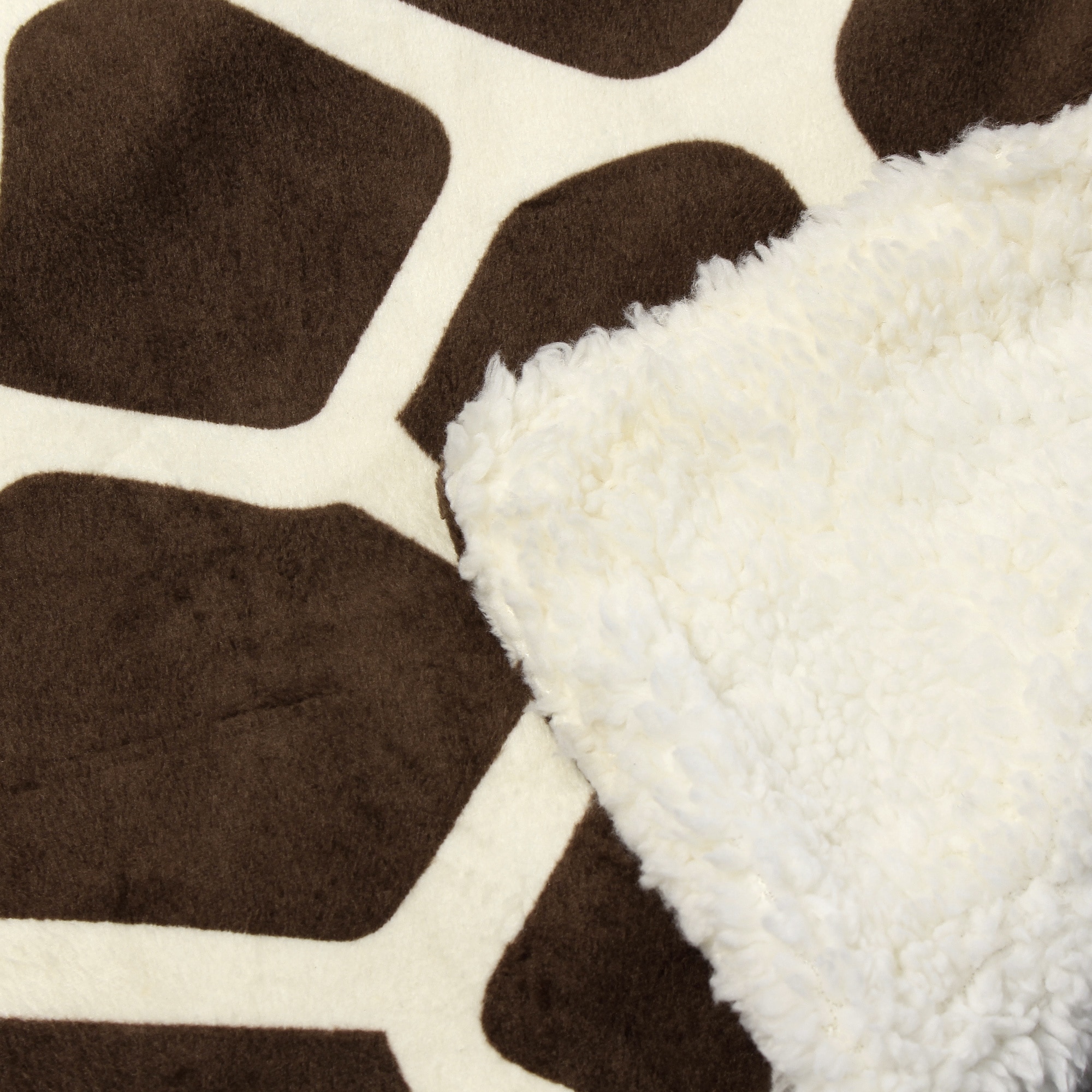 Animal Print Sherpa Decorative Throw Blanket