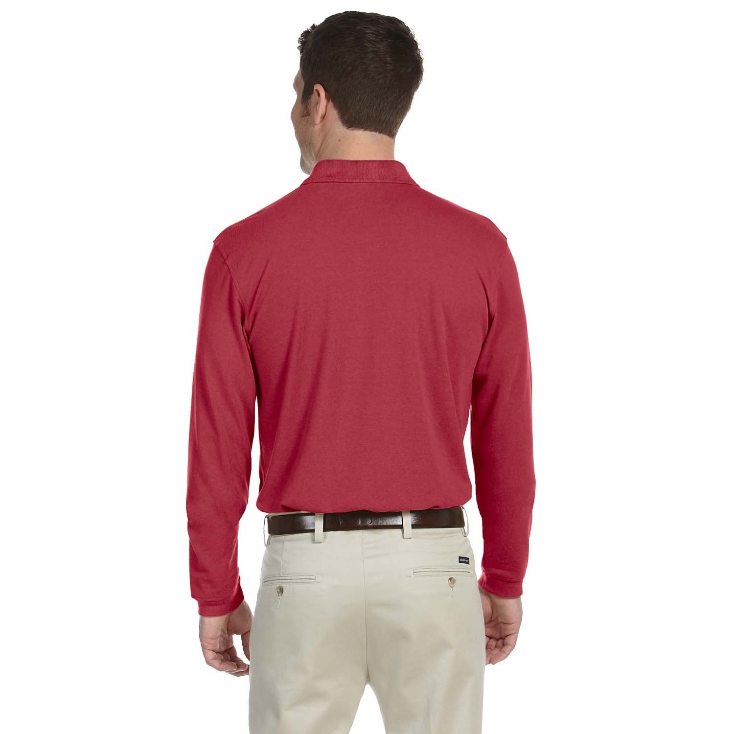 mens long sleeve polo tops