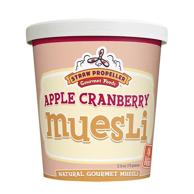 Straw Propeller Apple Cranberry Muesli (case Of 12)