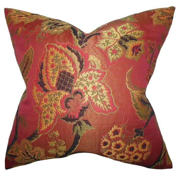 Clelia Pink Floral Down Filled Throw Pillow Free Shipping Today