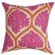 preview thumbnail 1 of 0, Priya Floral Down Fill Throw Pillow Pink
