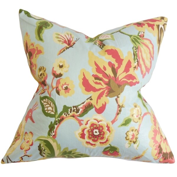 Shop Chaya Floral Down Fill Throw Pillow Light Blue Free Shipping Today 9033064