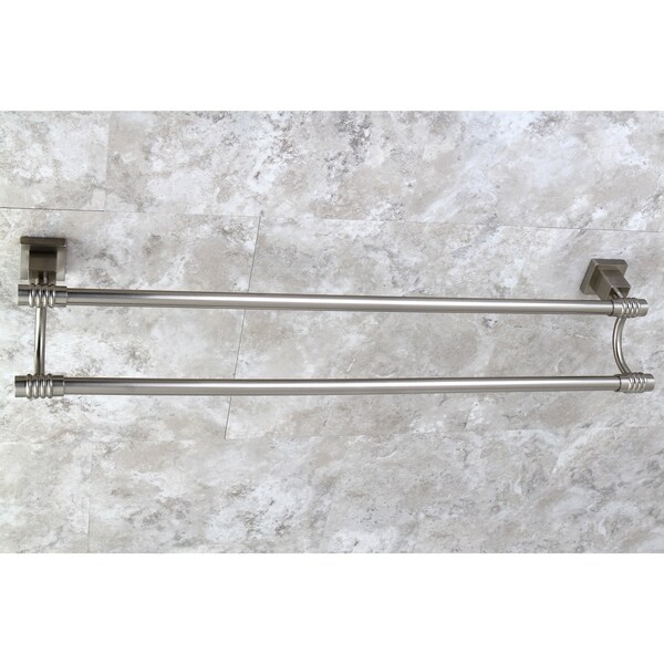 Shop Fortress Satin Nickel 24 Inch Double Towel Bar Free Shipping   Fortress Satin Nickel 24 Inch Double Towel Bar 99b4ca61 079f 4648 94f2 29b6c8581472 600 