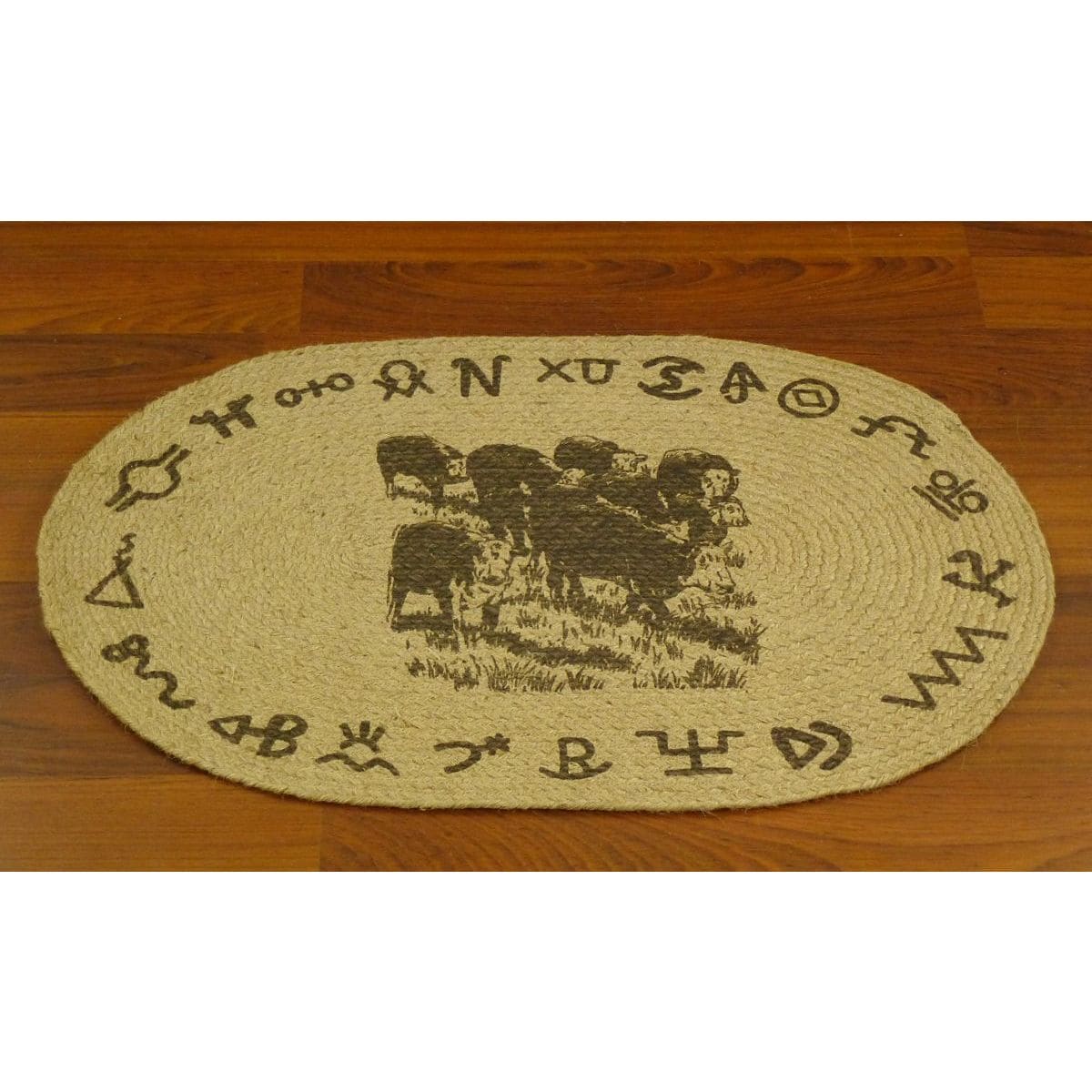 Cattle Star Jute Welcome Mat