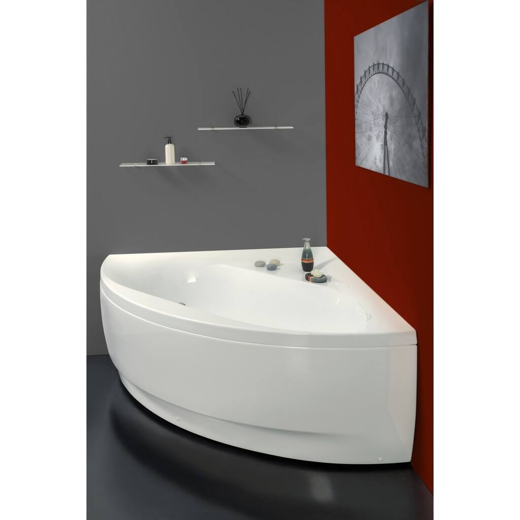 Aquatica Olivia White Acrylic Corner Bathtub
