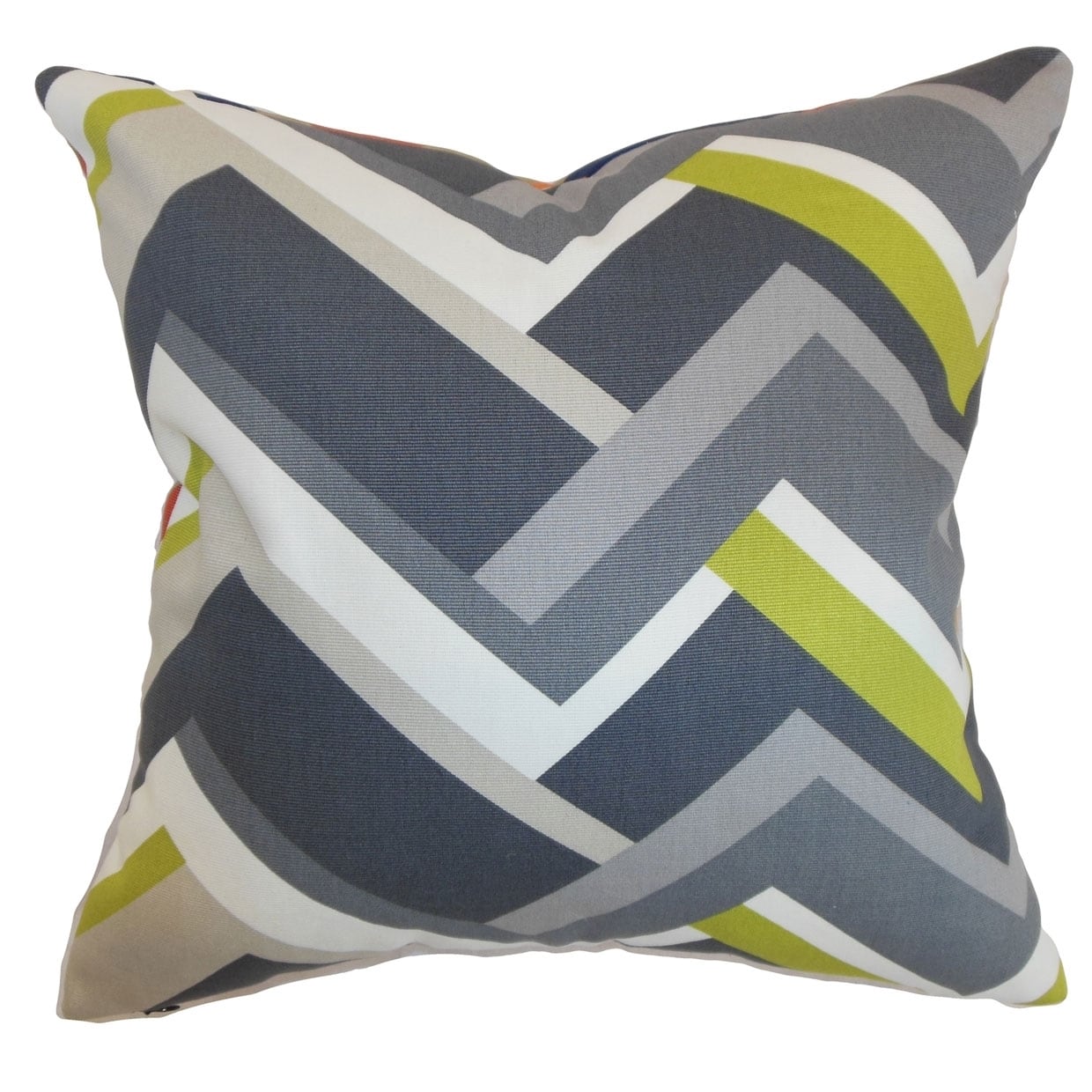 Shop Strick & Bolton Erroll Grey Geometric Down Fill Throw Pillow
