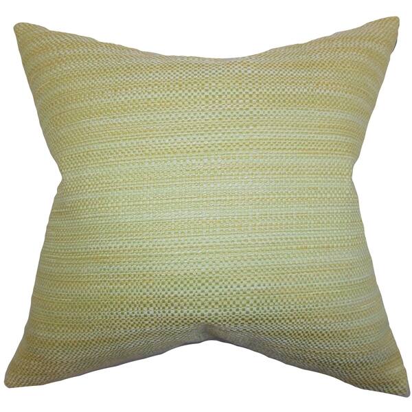 Zebulun Woven Down Fill Throw Pillow Green Overstock 9033606