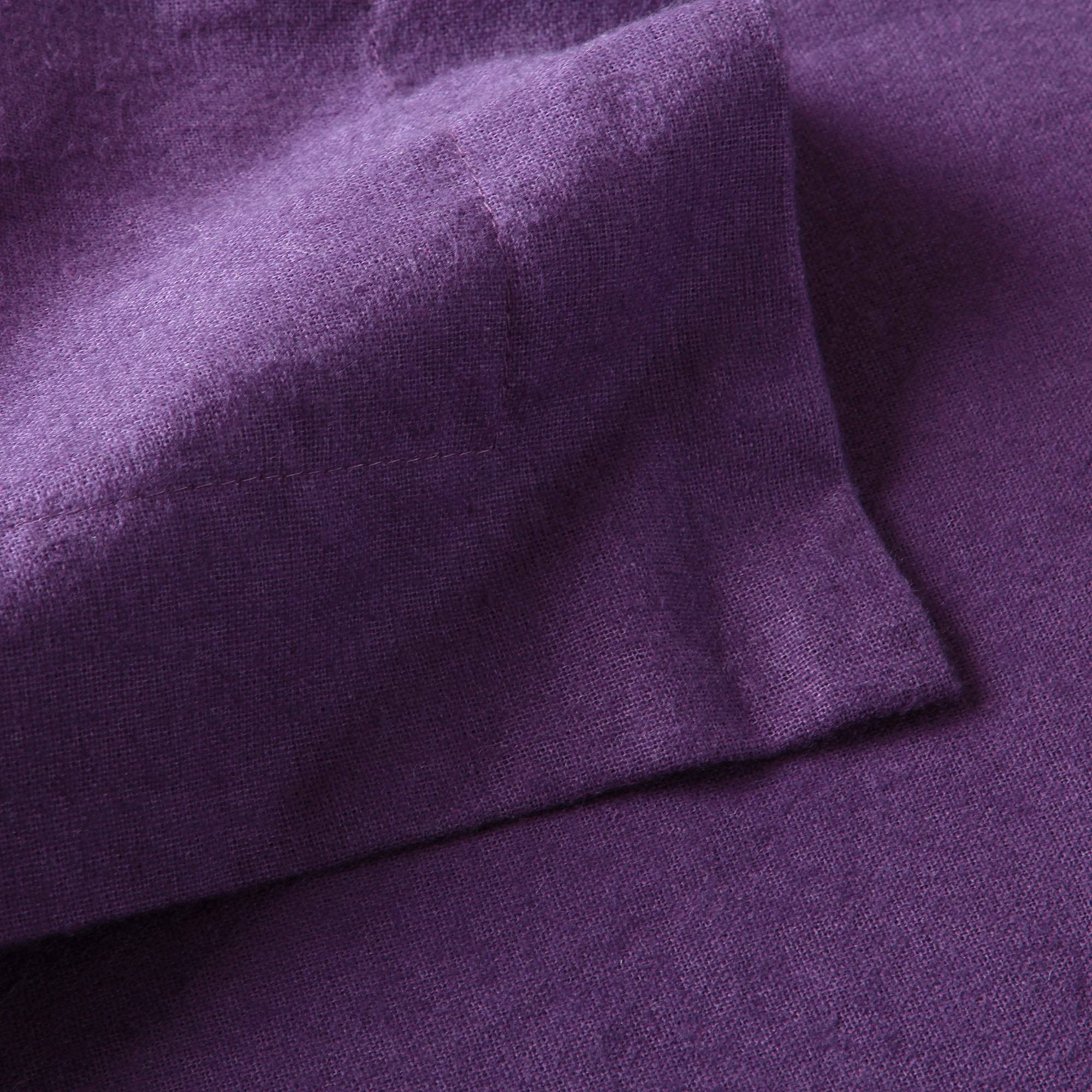 Superior Classic Solid Flannel Cotton Duvet Cover Set - Picture 31 of 45