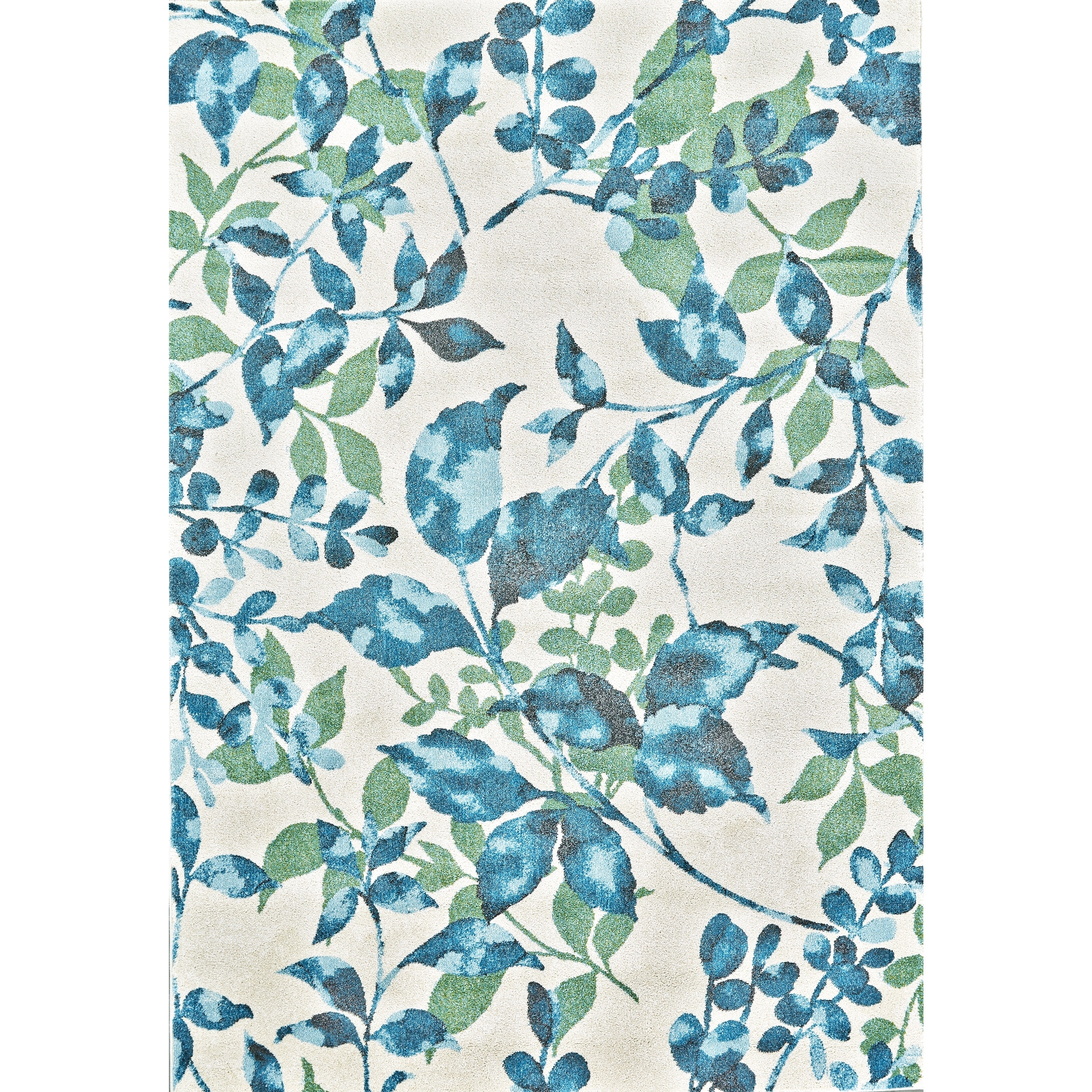 Gara Sea Green/ Blue Floral Area Rug (5 X 8)