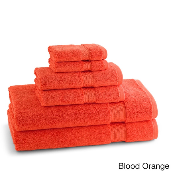 Egyptian Cotton Brights Collection 6 piece Towel Set