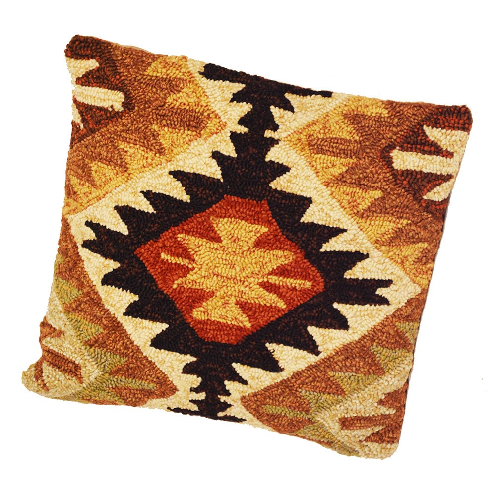 South Beach Black Tribal Indoor/ Outdoor Pillow