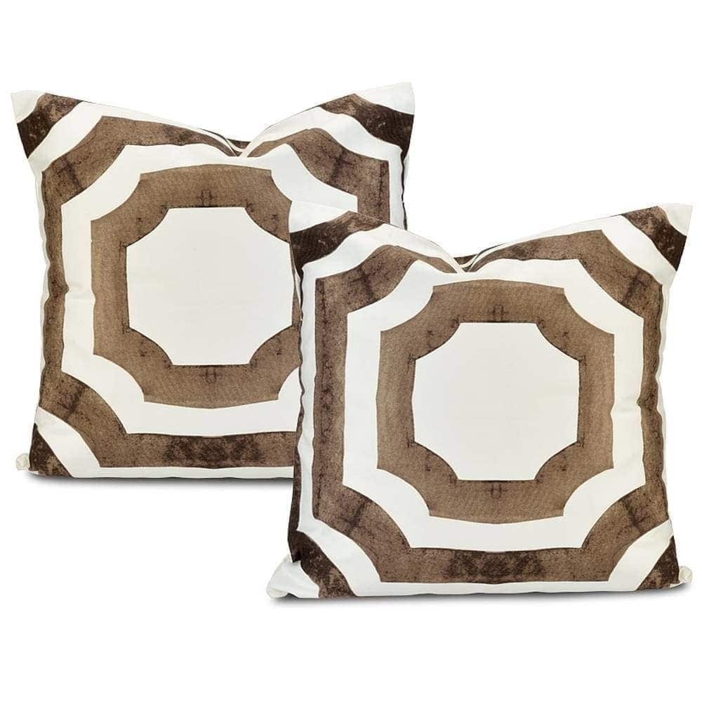 Exclusive Fabrics Mecca Printed Cotton Cushion Cover (Set of 2)