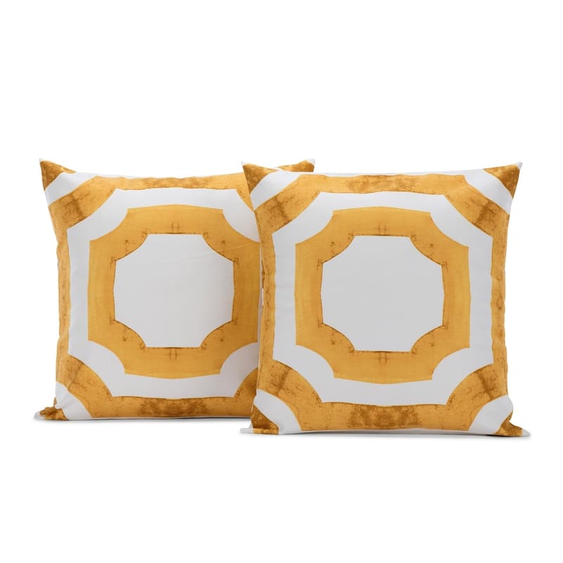 Exclusive Fabrics Mecca Printed Cotton Cushion Cover (Set of 2)