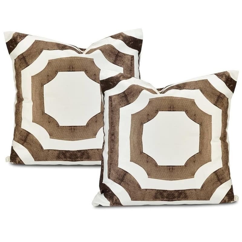 Exclusive Fabrics Mecca Printed Cotton Cushion Cover (Set of 2)