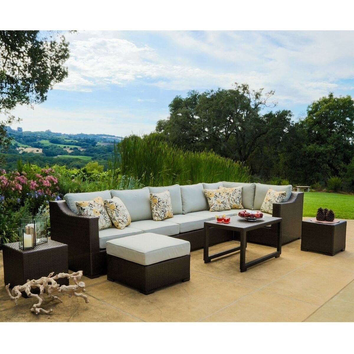 Sirio Monika 10 piece Outdoor Furniture Set With Pillows