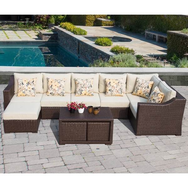 Sirio Monika 10 piece Outdoor Furniture Set with Pillows Sirio Sofas, Chairs & Sectionals